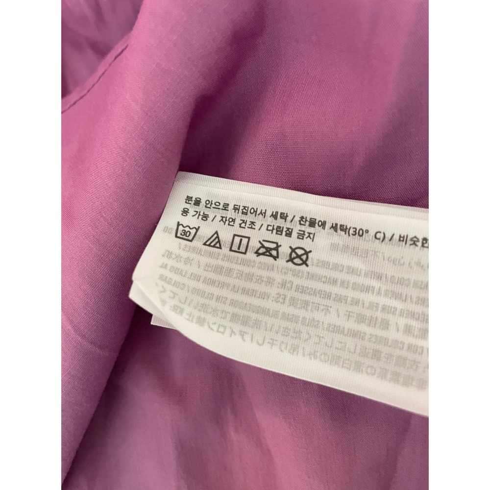Abercrombie NEW Emerson Mini Dress Purple Cotton Blend XL Coquette Cottage Boho - Picture 8 of 8